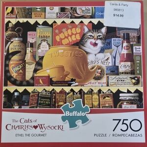 The Cats of Charles Wysocki-"Ethel The Gourmet" 1000 Piece Jigsaw Puzzle